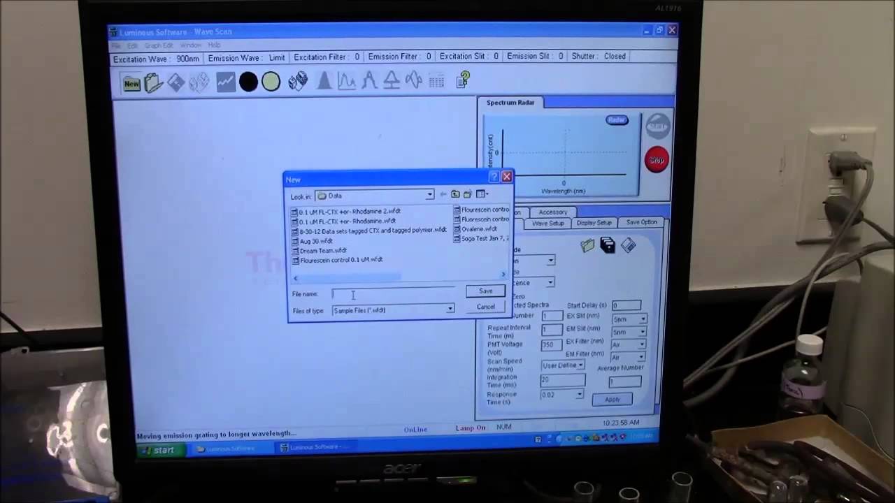 Fluorescence Spectroscopy Intro (Lumina Fluorometer)
