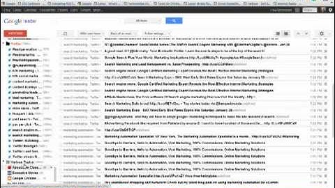 Google Reader RSS Tips