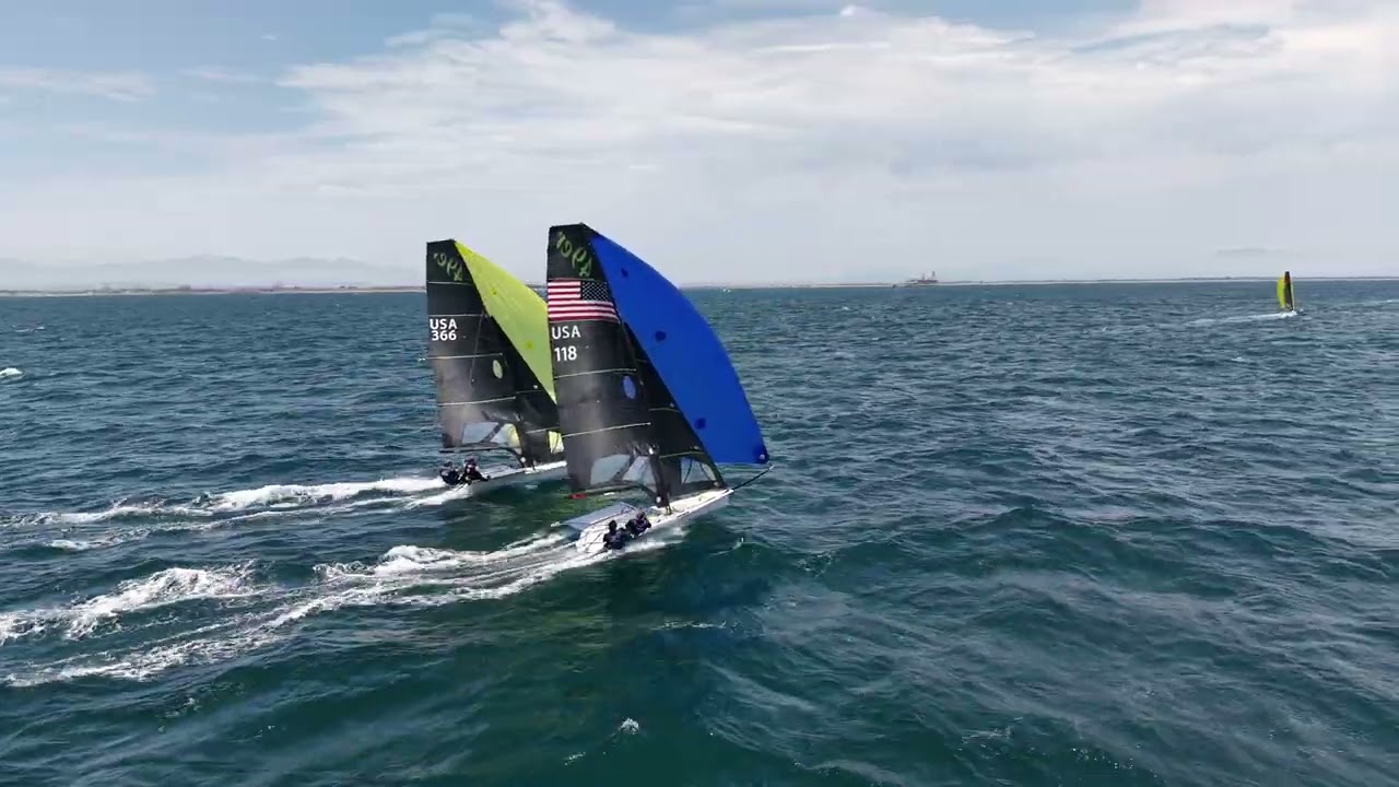 2025 LB OCR   Day 5   Race 2   49er weather & leeward mark