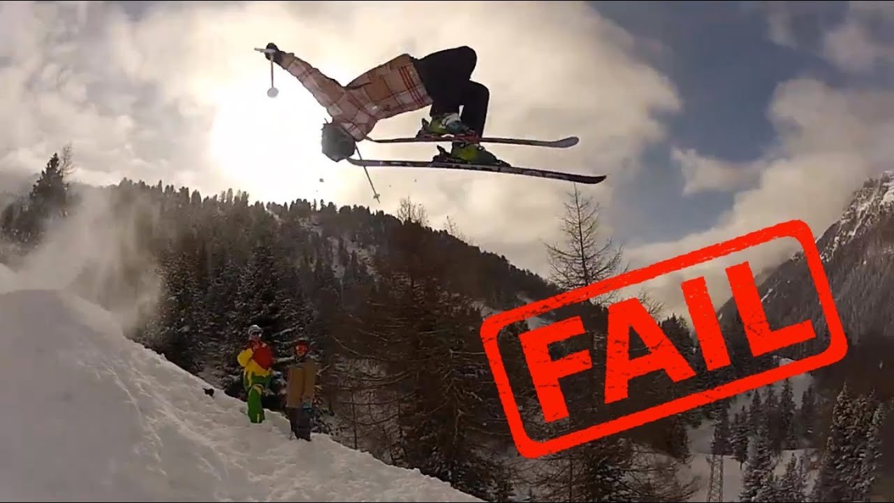 Ski Backflip Fail Youtube within Back Flip Ski Fails