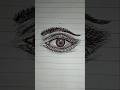👁️ Sirf Pen Se Banayi Realistic Eye ✍️🔥 #shorts #art #drawing #eye