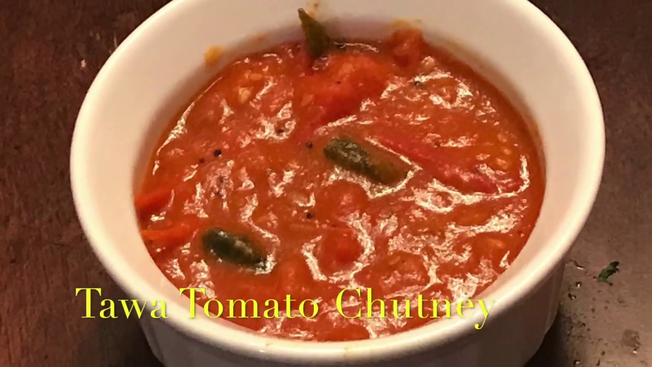 Easy Tawa Tomato Chutney | Gayathiri