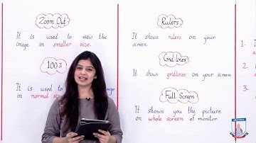 Class 4 - Computer Studies - Chapter 5 - Lecture 4 - View Tab in MS Paint - Allied Schools