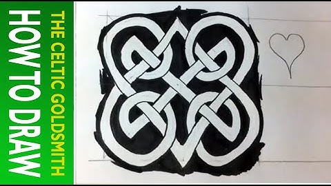 How to Draw Celtic Knots 15 - Double Heart Triskele - 3/3
