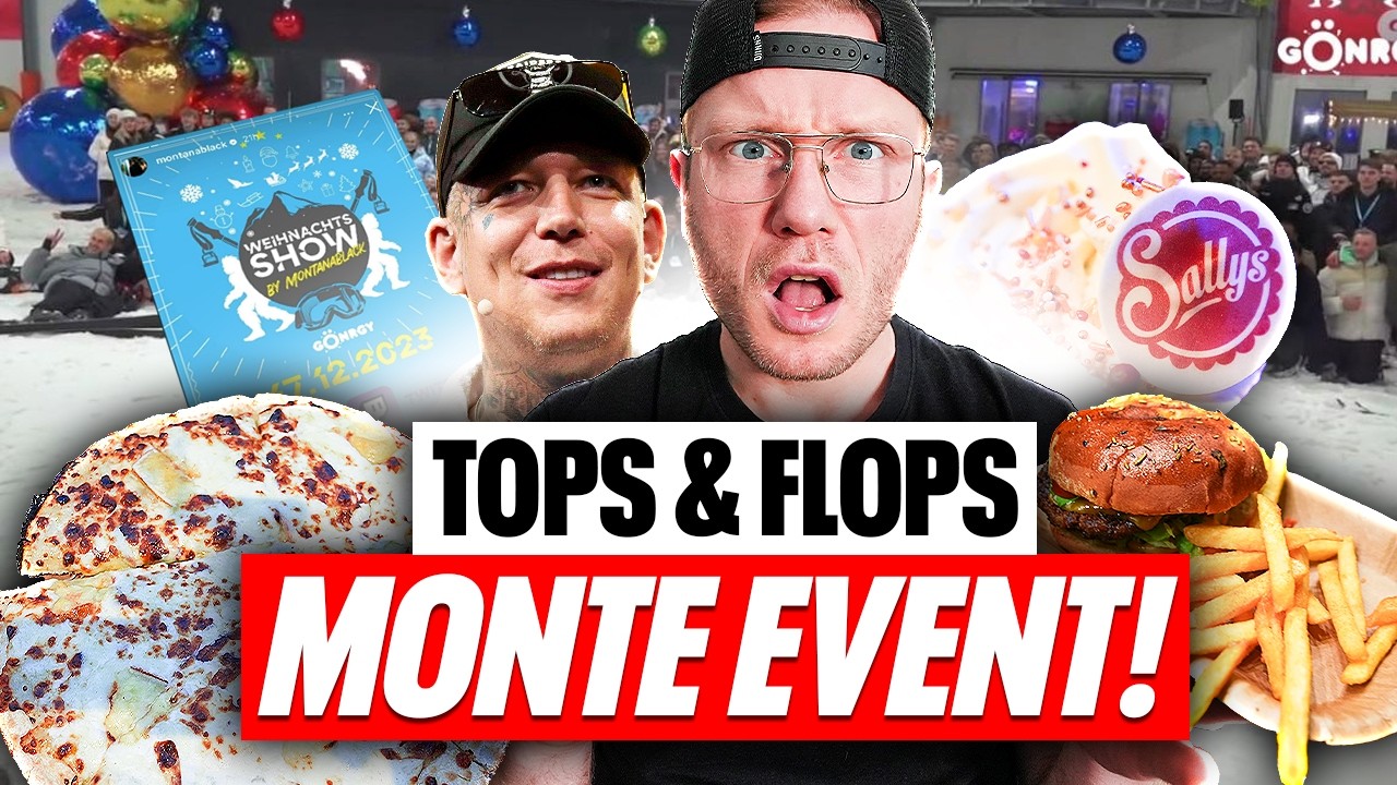 WIE GUT WAREN BURGER ENTE 🍕UND CO. AUF DEM MONTE EVENT + LEGENDÄRER TALK MIT @MontanaBlack