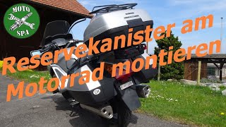 Reservekanister Am Motorrad Montieren, Fix A Reserve Canister On A Motorcycle, St 1300, Xl700