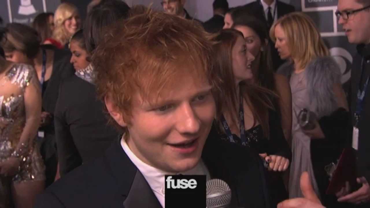 Ed Sheeran On Grammy Red Carpet Grammy Awards 2013 Youtube