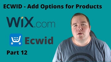 ECWID - Add Options for Products | Build an eCommerce website using Wix | Wix ecommerce | part 12
