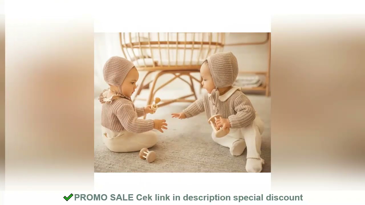 Ali Layette AW25 Brown Trimming And Cardigan Collection Cotton Babies Set Matching Hat kids Rompers