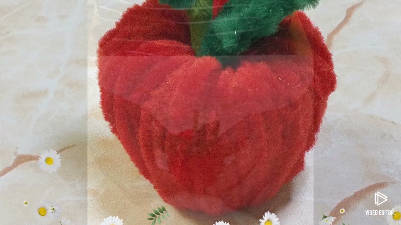 ［明手作] 毛根條教學：蘋果🍎丨red apple 原創✅手工✅心意✅簡單✅藝術