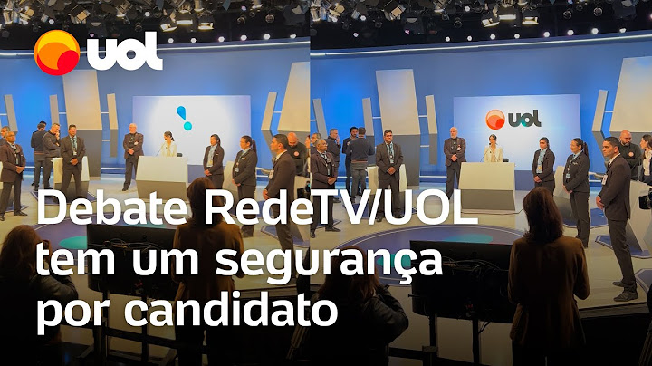 Debate RedeTV/UOL tem um segurança por candidato à Prefeitura de SP; veja vídeo