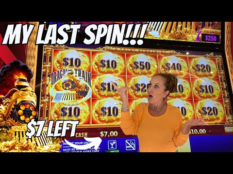 LAST SPIN BONUS! Is this my NEW Favorite Slot? DRAGON TRAIN!