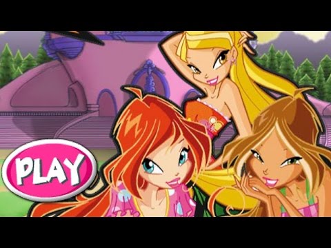 Winx Club style dress up game