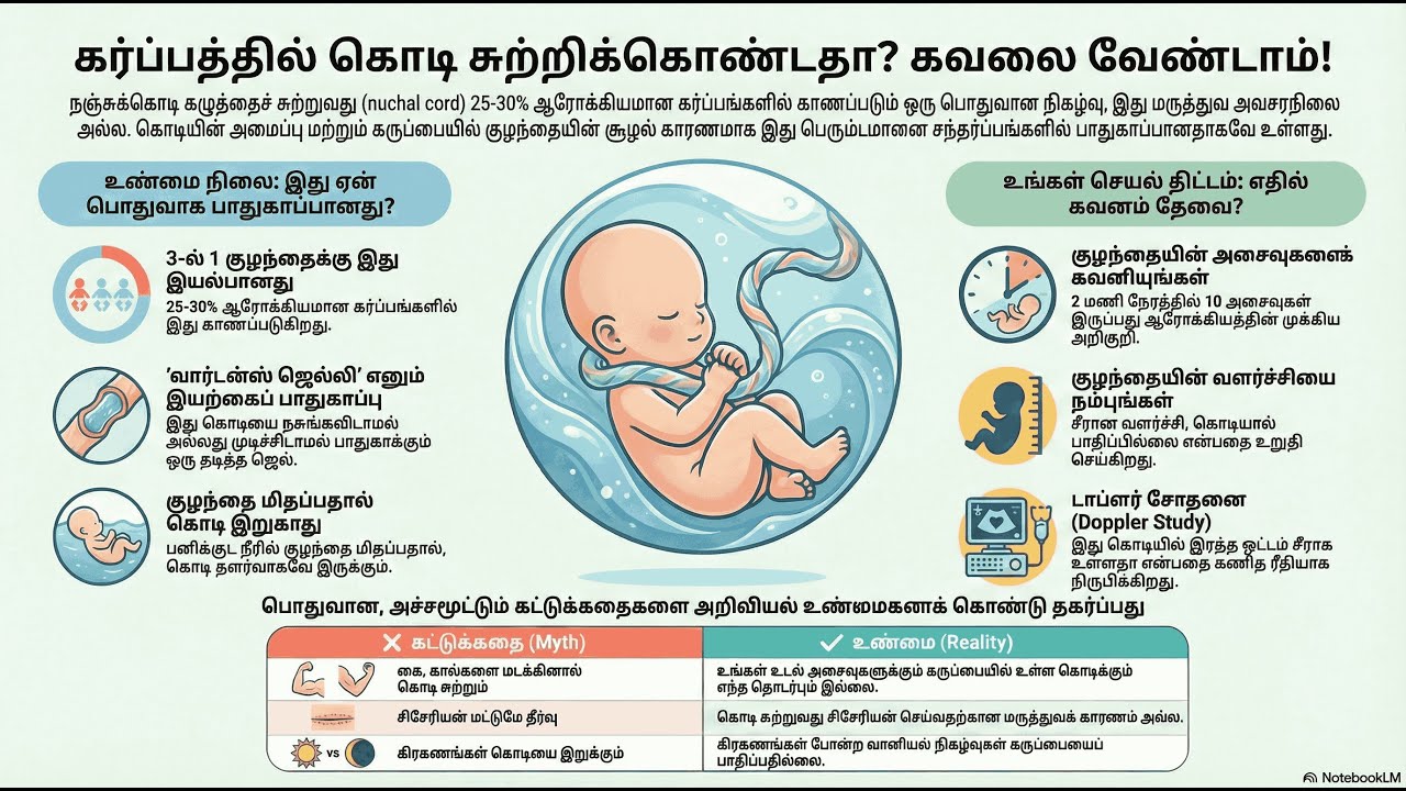 Cord Around Neck | கழுத்தில் கொடி சுற்றியுள்ளதா? | Nuchal Cord - தமிழ் | Pregnancy Tips