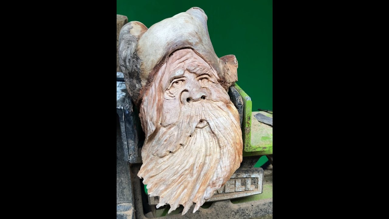 Wood Spirit Wood Carving - JoshCarteArt