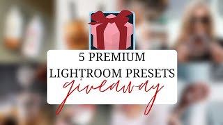 5 LIGHTROOM PRESETS GIVEAWAY FOR REACHING 3K MILESTONES | FREE LIGHTROOM MOBILE PRESETS screenshot 5