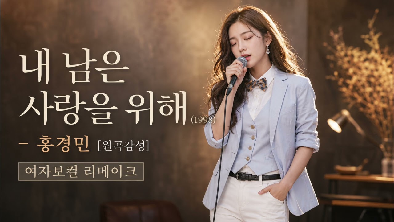 홍경민 - 내 남은 사랑을 위해(1998)｜떠난 사람을 붙잡지 못하는 마지막 사랑｜[원곡감성] 여자보컬 리메이크