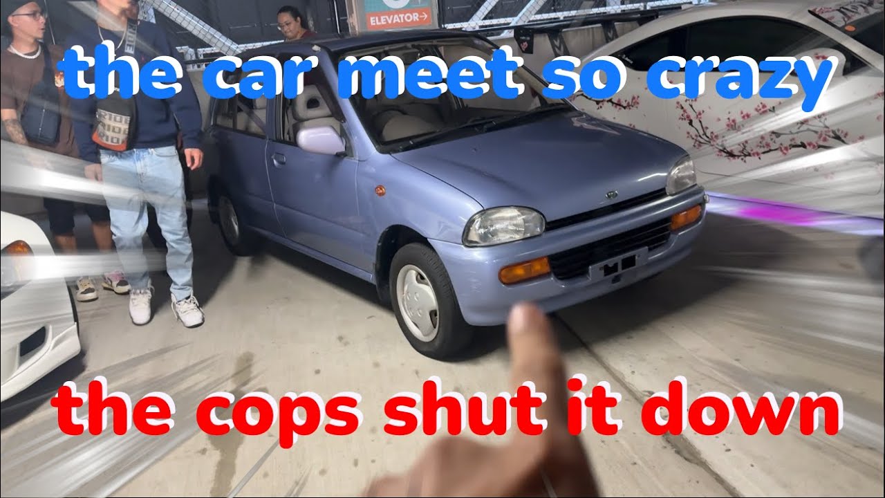 the car meet so crazy that the cops shut it down - YouTube