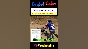 97% Grand Master run on USPSA Classifier CM 13-05 "Tick Tock" CZ Shadow 2 #callofduty #competition