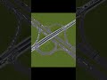 ParClo Interchange Cinematic - Partial Cloverleaf in Cities Skylines