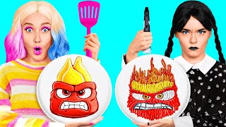 картинка: Крутой Арт-Челлендж: 3d-Ручка и Блинчики с Уэнсдей Аддамс | Смешные Челленджи от BaRaDa Best