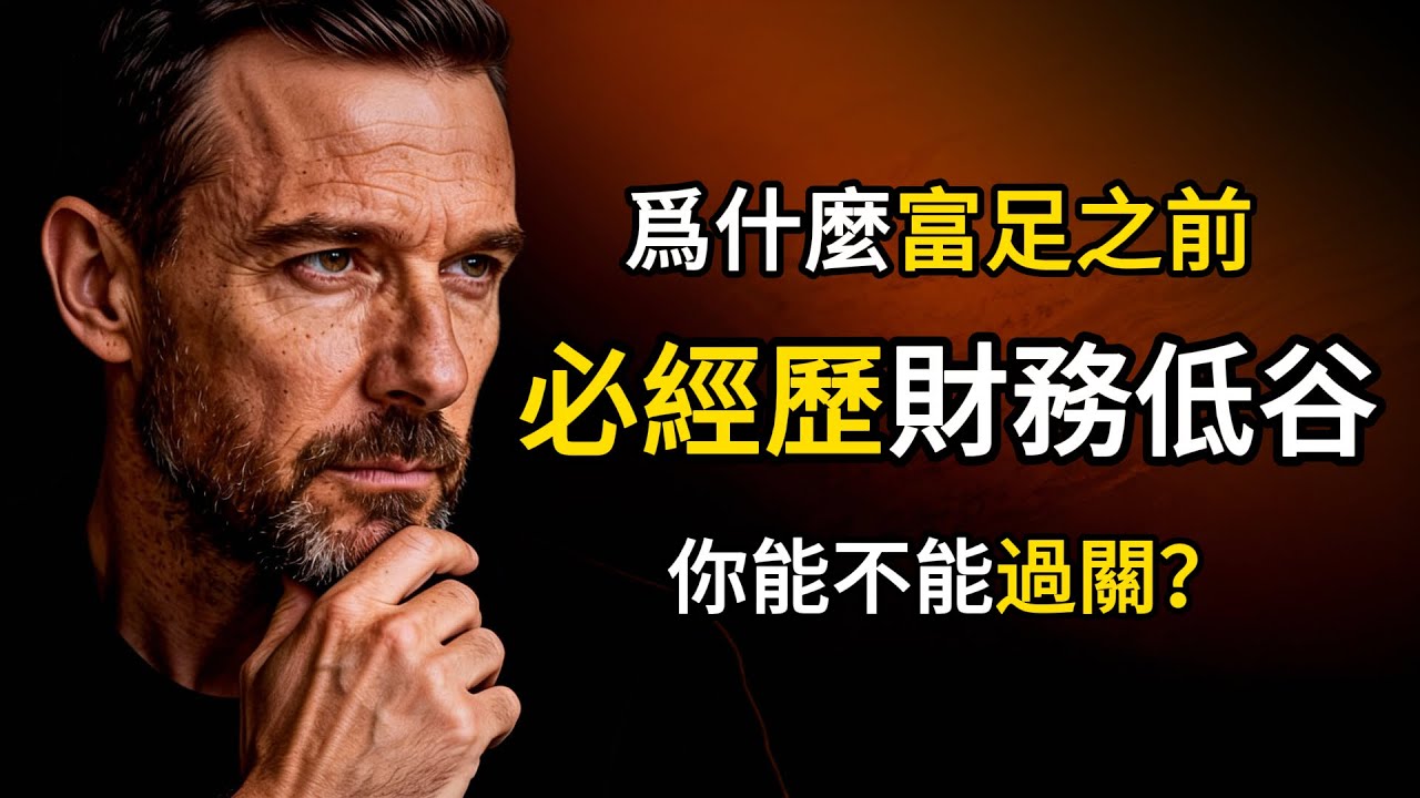 爲什麼在真正富足之前，你幾乎必經歷一段財務低谷？4個關鍵心法幫你過關！