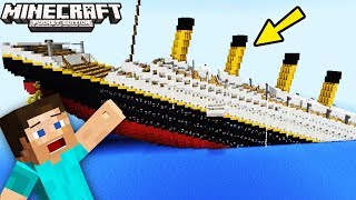 "TITANIC SINKING IN MCPE" (Minecraft Pocket Edition, Minecraft PE Mods, Titanic Movie Game) screenshot 4
