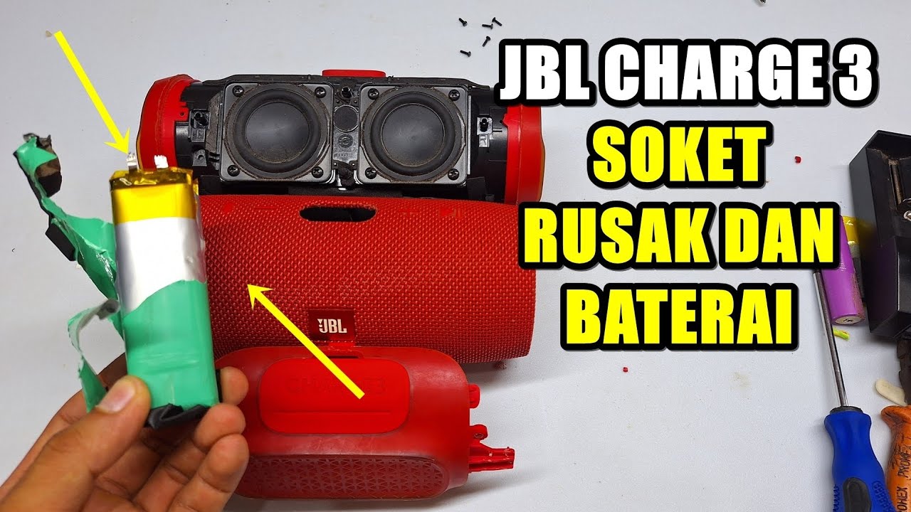 JBL CHARGE 3 MODIF EXTREME TIDAK BISA DI CAS BATERAI RUSAK