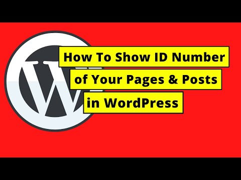 How To Show The ID Number of Pages and Posts in WordPress