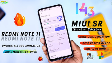 MIUISR Glacier Edition for Redmi Note 11, next Level Customization and Performance, 90fps gaming