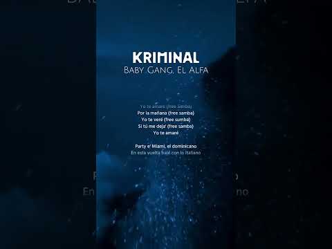 Song Lyrics Babygang Kriminal Viral Shorts Dance Kriminal Song Trending 