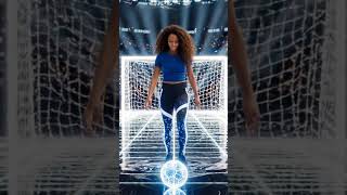 future football striker in Cyber Space