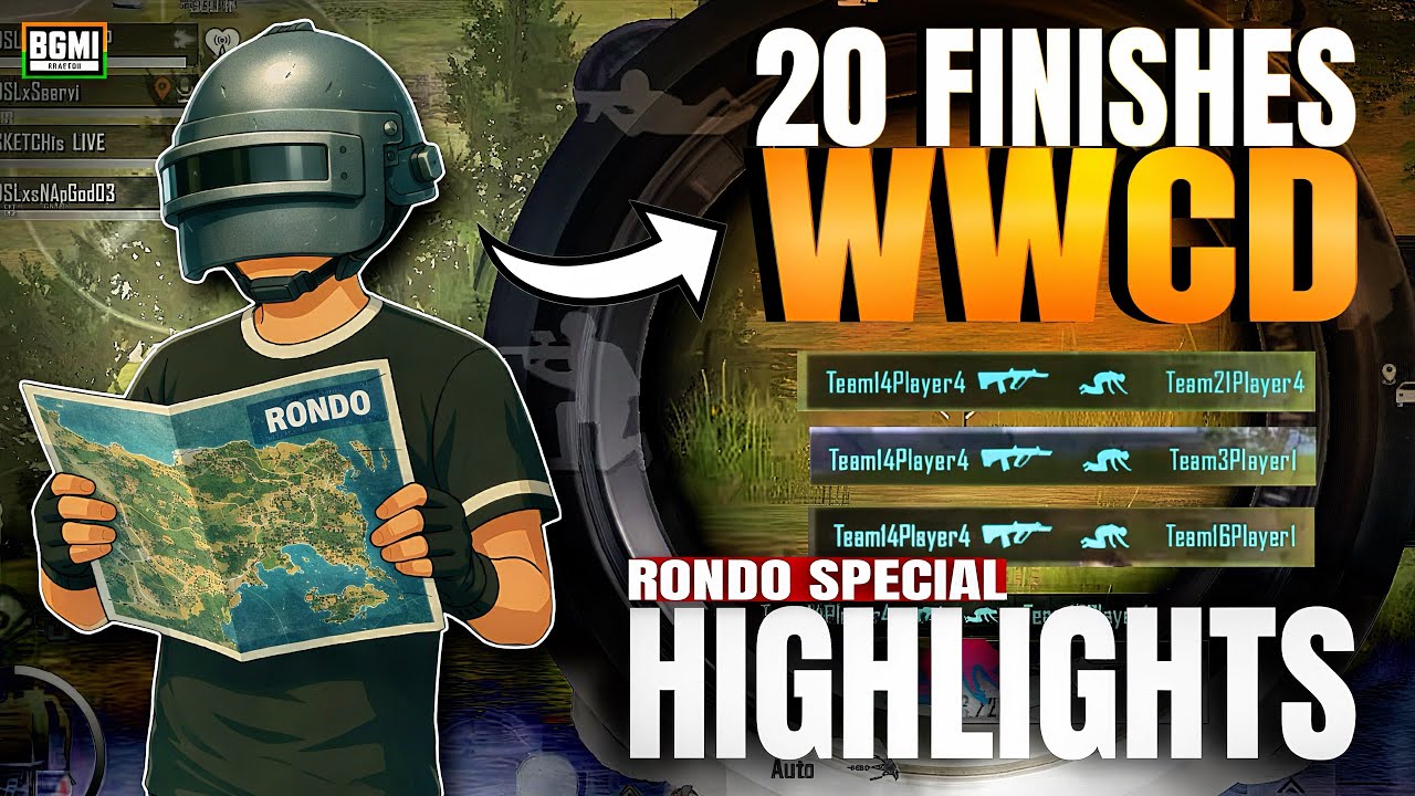 Competitive Highlights | 20 Finishes🍗 In RONDO | IPhone 16 Pro POV !! BGMI 