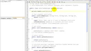 F2L2@13 Employee java   implementing interface Payable