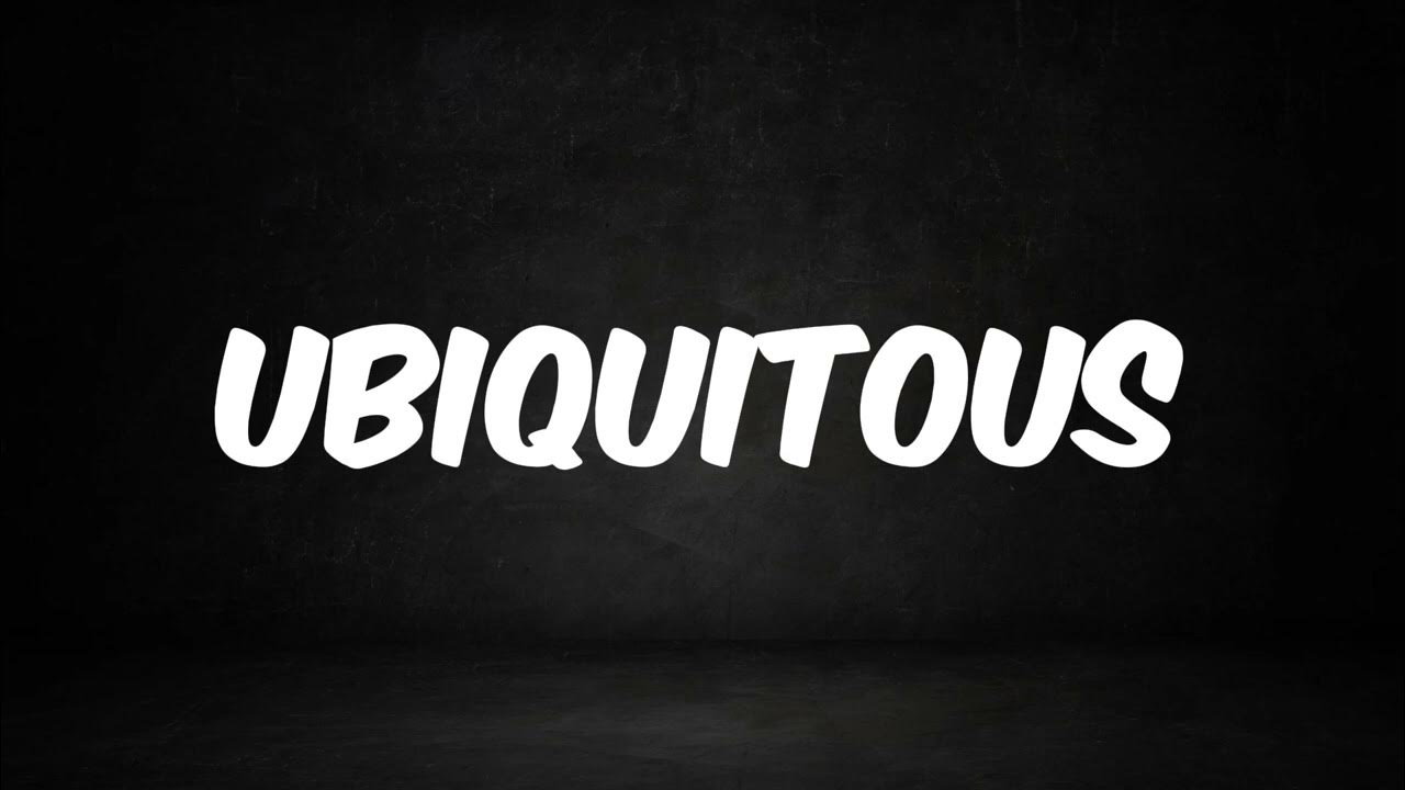 How to Pronounce Ubiquitous englishpronunciation 