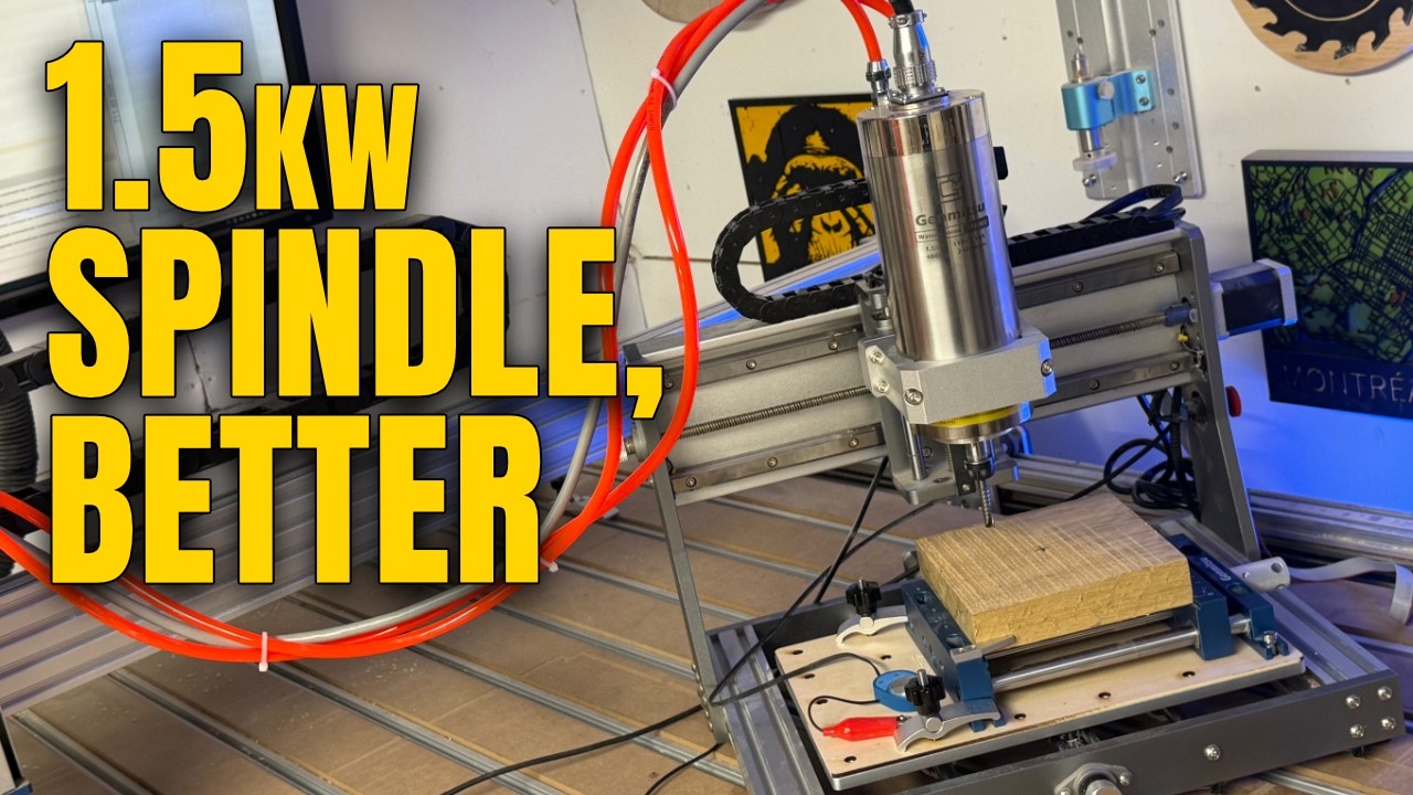 Genmitsu Made the 1.5KW Water-Cooled Spindle a Lot Simpler!