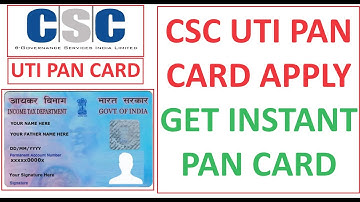 CSC UTI PAN CARD APPLY 2024 | GET INSTANT UTI PAN CARD #csc #cscvle #cscupdate #cscnews #pancard