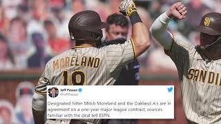 Mitch Moreland Reportedly Signing With Oakland A's
