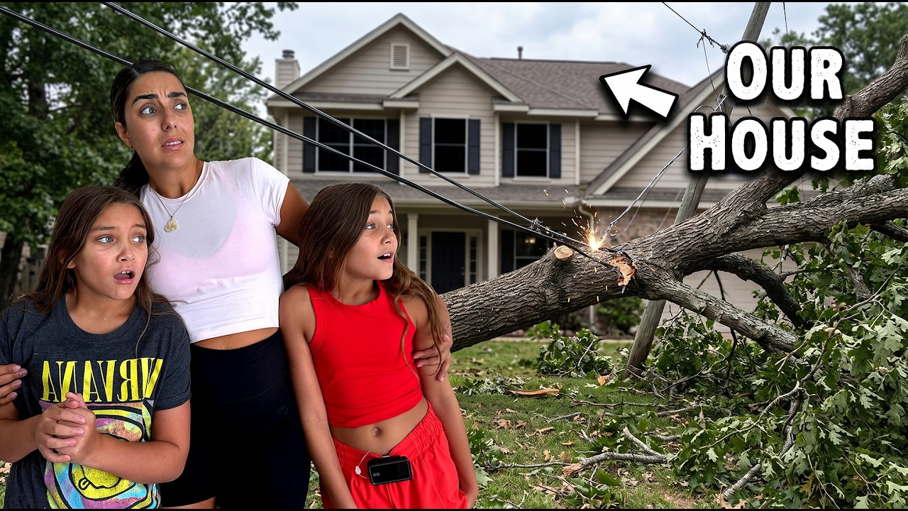 A TREE TOOK OUT OUR POWER & WE HAD TO LEAVE OUR HOUSE