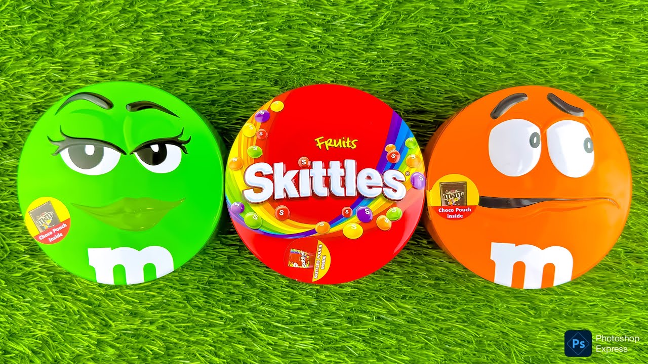 ASMR Sweet Sounds | Unpacking Rainbow Candy & M&M’s Box Fun 🍭