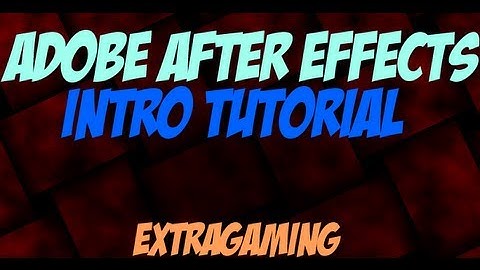 Adobe After Effects - Beginners Intro - CS6