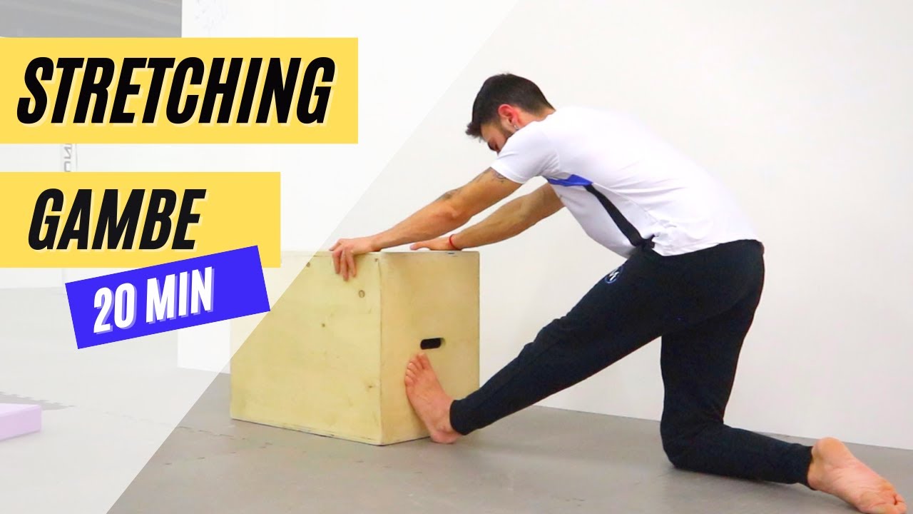 STRETCHING GAMBE E GLUTEI - Allenamento Online - YouTube