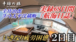 【ほぼノー編集追体験動画】ヨット船内土まみれ…2日目にして疲労困憊 辛坊治郎ヨット太平洋横断往路69日間の航海日誌動画～辛坊の旅～