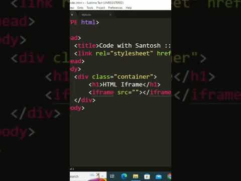 HTML iframe #html