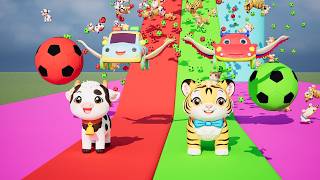 Flying Car Drops Ball – Animals Multiply