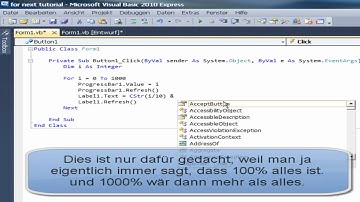 Visual Basic: Fore - Next Schleife