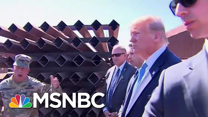 President Donald Trump Acts Like A Salesman When Talking About The Wall | Deadline | MSNBC