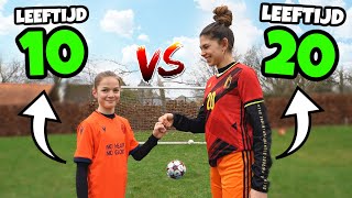 10 JARIGE VS 20 JARIGE - TIKTOK VOETBAL CHALLENGE!! #226