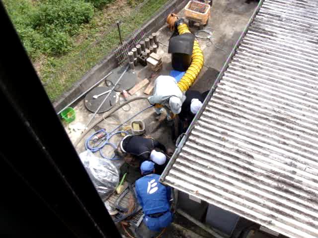 浄化槽 ろ材浮上 落下 補修修理 ニッシン Ns 7 21 8 26 Youtube