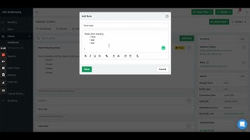 Accounting Client Management Software: Adding client notes In Financial Cents
